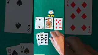 3 Hands Skilled Players Play poker shorts [upl. by Atekihc]