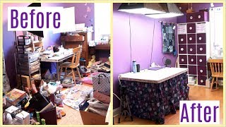 EXTREME Craft Room MakeoverDecluttering  Part 3 [upl. by Etep199]