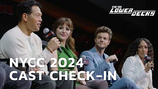 Star Trek Lower Decks Cast Together at Last at New York Comic Con 2024  StarTrekcom [upl. by Ahseena959]