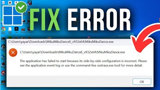 How To Fix Application Failed to Start Because Side By Side Configuration is Incorrect [upl. by Kcirdot]