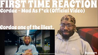 REACTION  Cordae  Mad As Fck Official Video [upl. by Fanechka474]