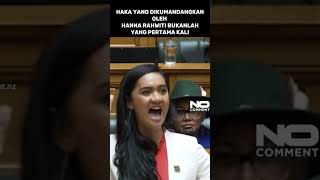 Bukan Pertama Kali Hanna Rawhiti Kumandangkan haka di parlement newzealand selandiabaru [upl. by Saidee]