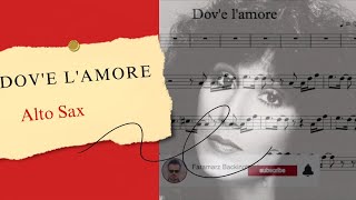 Dovè lamore  Cher  Play along for Alto Sax [upl. by Caitrin]