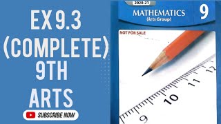 Exercise 93 9th class Arts Math General Math chapter 9 Ex 93 Linear Graphs 👍 [upl. by Vanda]