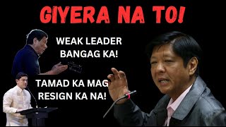 TAGOS SA BUTO ANG BIRA NG MAG AMANG DUTERTE LABAN SA PRESIDENTE [upl. by Aiuqat]