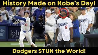 Epic Dodgers Hit Grand Slam WalkOff on Kobe Bryant’s Birthday nba grandslam kobebryant [upl. by Ellehsor]