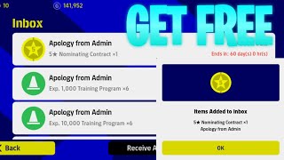 Free 5 Star Nominating ✨ Get ×6 Trainings points Apology From admin  eFootball pes2022 [upl. by Anatsirhc324]