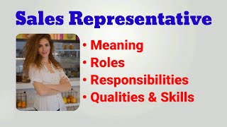 Sales representative job description  sales representative roles and responsibilities  duties [upl. by Okorih595]