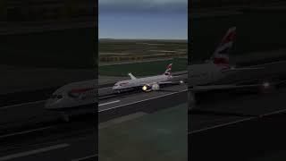 British Airways 787 Takeoff Fail aviation pilot rfs realflightsimulator landing plane avgeek [upl. by Rowney]