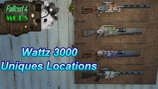 Fallout 4 Mod Wattz 3000 Special Varients Locations [upl. by Assenyl]