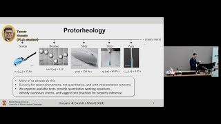 Protorheology  Prof Ewoldt  Invited Plenary Lecture AERC 2024 in Leeds England [upl. by Adlez]