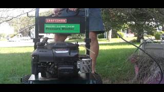 Craftsman 55HP Pressure Washer Starts Right Up and Runs Great 2250 PSI 25 GPM [upl. by Oiliduab]