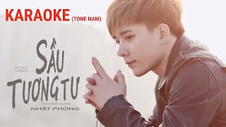 Karaoke Sầu Tương Tư  Nhật Phong Beat Gốc Tone Nam [upl. by Fassold]