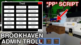 FE Brookhaven Troll Admin Commands Lag Servers Script Hack HydrogenFluxusArceus x Mobile [upl. by Mikkel939]