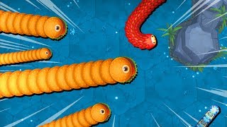 The KING of the BURGER SNAKE ARMY  LittleBigSnake Gameplay  Game like Slitherio [upl. by Anear]