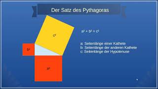 Beweis der Woche Ein Beweis des Satz des Pythagoras [upl. by Knapp649]