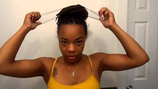 Simple high bun tutorial using a hair net [upl. by Farwell]