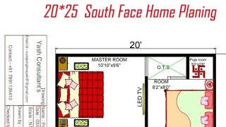 20X25 House Plan South Facing [upl. by Woolcott]