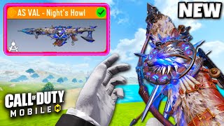 NEW LEGENDARY AS VAL  NIGHTS HOWL 😍 COD MOBILE [upl. by Amaty]