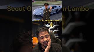 Scout React on Jhonny New lambo 🔥 shorts bgmi scoutop jonathangaming s8ul [upl. by Terchie485]