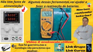 Reativador de bateriascomo utilizar no lugar da fonte de bancada vídeo 2 [upl. by Adnahc915]