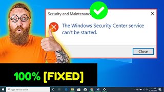 The Windows Security Center service cant be started in Windows 1110  How To Fix 100 Working [upl. by Sueahccaz]