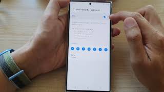 Galaxy S22S22Ultra How to Schedule the Phone to AUTO RESTART at a Certain Time [upl. by Ehling]