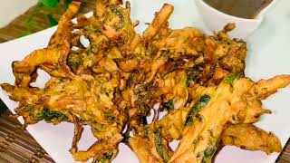 Vegetarische Vorspeise  Pakora  Gemüse im Kichererbsenteig  vegan  snack [upl. by Sean]