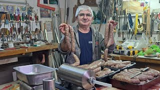 Πως φτιάχνω σπιτικά λουκάνικα με πράσο Make homemade sausages with leeks [upl. by Slotnick]