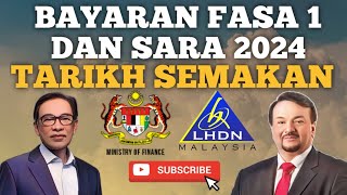 SEMAKAN BAYARAN STR FASA 1 DAN SARA 2024 [upl. by Assillim]