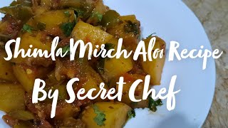 Shimla Mirch Aloo Recipe  Shimla Mirch Aloo ki bhujiya Recipe  By Secret Chef [upl. by Huxley]