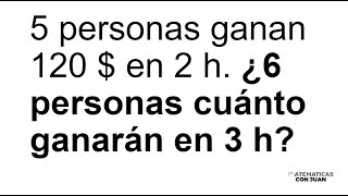 PROBLEMA DE PROPORCIONALIDAD COMPUESTA CON TRABAJADORES Matemáticas Básicas [upl. by Eimia]