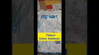 Flipkart cotton double bedsheet reviewunboxingonlineshoppingshortsflipkartytviral [upl. by Metcalf]