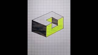 3Dart visualeffects illusion drawing art 3dart 3ddrawing 3dviralvideo shortsviral coloring [upl. by Resaec]