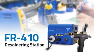 Hakko FR410 High Power Desoldering Station — Video by American Hakko [upl. by Eiramasil]