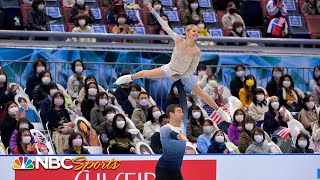 Knierim and Fraziers triumphant free skate nabs silver medal at World Team Trophy  NBC Sports [upl. by Anivlek74]