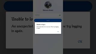 Facebook Problem An unexpected error occurred Please try logging in again [upl. by Nus405]