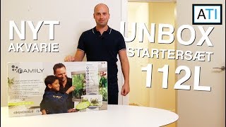 Unbox  Family akvarie 112L startersæt [upl. by Atnod737]