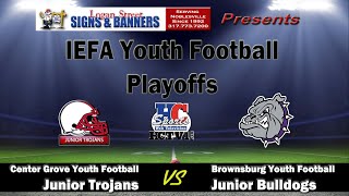 2024 IEFA Youth Football Playoffs  Brownsburg vs Center Grove  for 3rd place  at Noblesville [upl. by Knut]