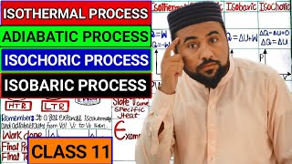 Isothermal and Adiabatic Process🔥 Class 11 Physics Lecture❤️  Isobaric amp Isochoric process [upl. by Ivers351]