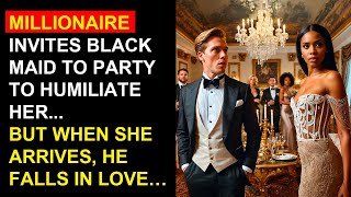 Millionaire Invites BLACK Maid to Party to Humiliate Her But When She Arrives He Falls In Love… [upl. by Uriel520]