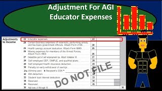 Educator Expenses  Adjustment For Adjusted Gross Income AGI [upl. by Anilos178]