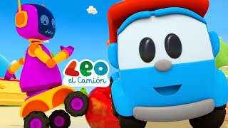 Leo el Camión  Los mejores momentos de los robots  Carritos para niños [upl. by Adnawal]