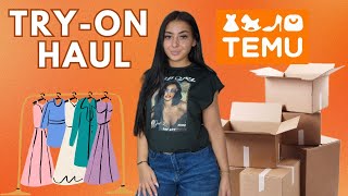 TRYON HAUL TEMU  Un look différent pour chaque jour de la semaine 🌻✨ [upl. by Akahs]