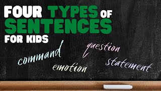 Four Types of Sentences  Learn about Statement Question Emotion and Command Sentences [upl. by Atiuqahc69]