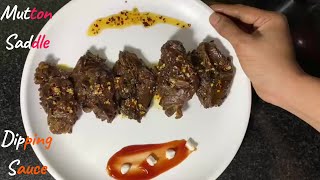 Mutton Saddle Fry with Dipping Sauce  Premium Mutton Saddle Fry  Saranya Sudhagar  SS [upl. by Amandy]