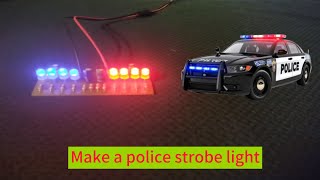 Make a police strobe light using a 37V battery without the need for an IC precise strobing effect [upl. by Ahtis]