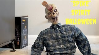 Spirit Halloween Spike Zombie Halloween Prop Unboxing Review and Demo [upl. by Duff494]