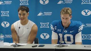 Kedon Slovis and LJ Martin  Postgame Press Conference  Sam Houston  September 2 2023 [upl. by Readus]