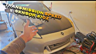 370z Transmission Speed Sensor Replacement DIY At home Trans maintenanceoilfilteroil pan seal [upl. by Rhu701]